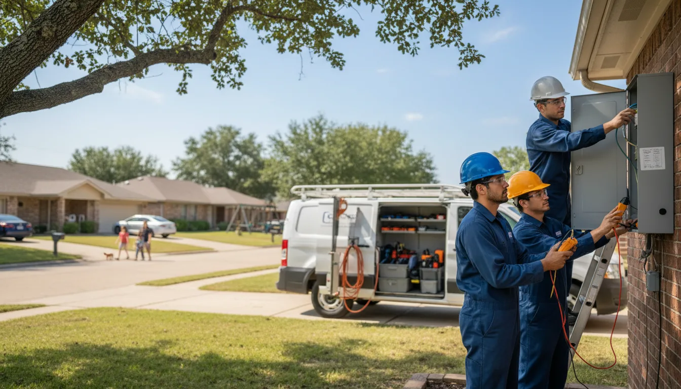 Certified electrician providing emergency electrical services in Woodville, TX